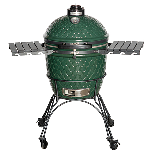 керамический угольный гриль dinoegg classic green для дачи