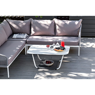 Лаунж-зона модульная угловая 4SIS Канны, цвет: светло-серый для дачи Лаунж-зона модульная угловая 4SIS Канны, цвет: светло-серый, садовая мебель