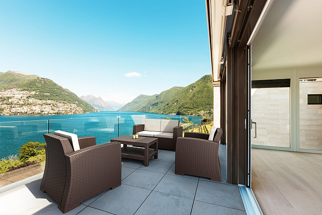 Диван плетеный с подушками Siesta Contract Monaco Lounge Цвет: коричневый 