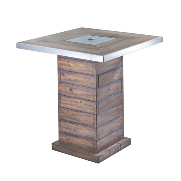 Уличный газовый стол камин Clifton Standing Table Lime (без столешницы) 