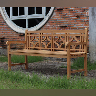 Скамейка из тика Lite Matera для дачи Скамейка из тика Lite Matera, садовая мебель