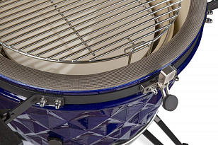 гриль керамический diamond egg xl цвет: синий для приготовления пищи гриль керамический diamond egg xl цвет: синий для дачи