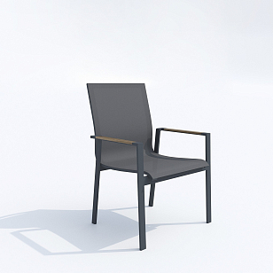 Обеденная группа Ideal Patio Dolla Sola 220 Цвет: карбон, серый, садовая мебель