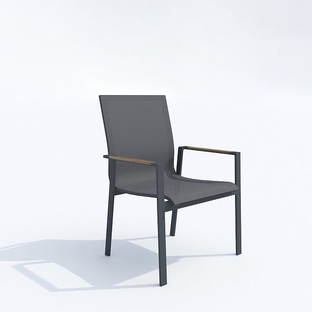 Обеденная группа Ideal Patio Dolla Sola 180 Цвет: карбон, серый 