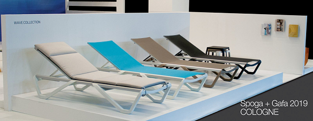 Шезлонг-лежак Papataya Wave Цвет: тортора 