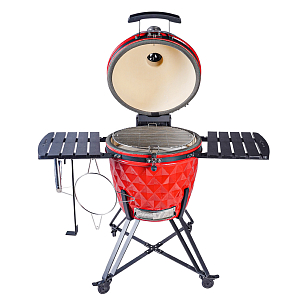 гриль керамический diamond egg xl pro цвет: красный для приготовления пищи гриль керамический diamond egg xl pro цвет: красный для дачи