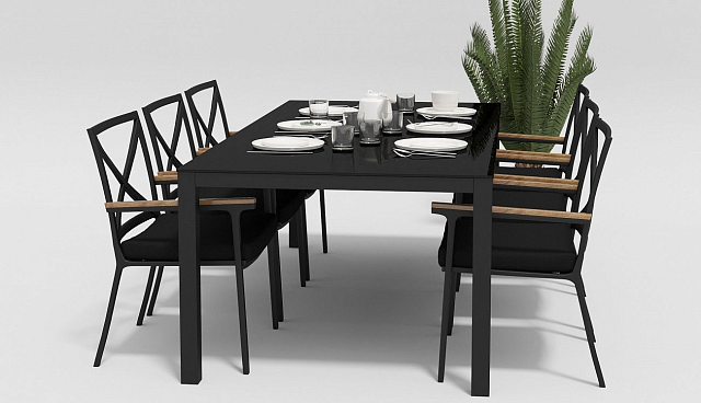 Стул Gardenini Calma Carbon anthracite 