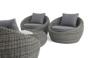 Лаун-зона 4SIS Барселона, цвет графит, садовая мебель