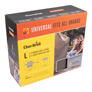 Чехол универсальный Char-Broil Performance для 3-4 гор. грилей серый для приготовления пищи Чехол универсальный Char-Broil Performance для 3-4 гор. грилей серый для сада