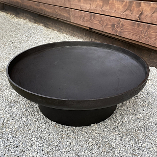 Чугунная чаша на круглом металлическом основании Concretika Iron D 80, уличное оборудование