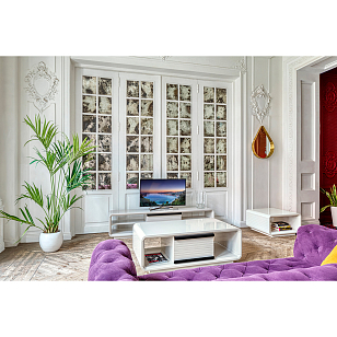 Столик журнальный Paoli Velvet Quadro Цвет: серый беж, товары для загородного дома