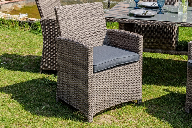 Обеденное кресло Lite Fiona серое 