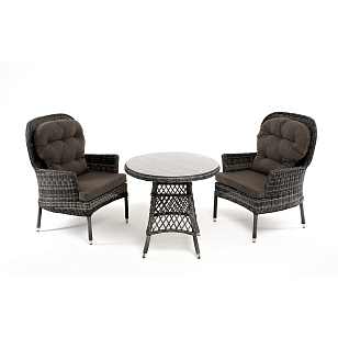 Кофейный комплект 4SIS Алиса Цвет: графит для дачи Кофейный комплект 4SIS Алиса Цвет: графит, садовая мебель