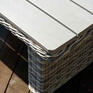 Лаунж стол Lite Venezia 180 серый, садовая мебель