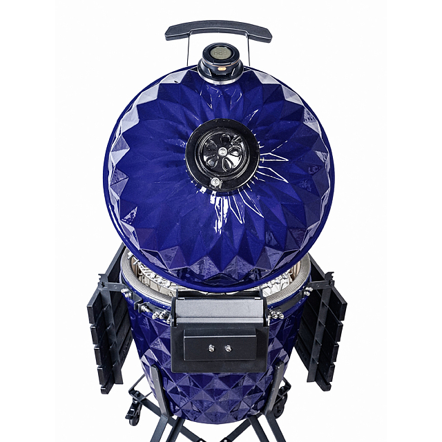 гриль керамический diamond egg xl pro цвет: синий