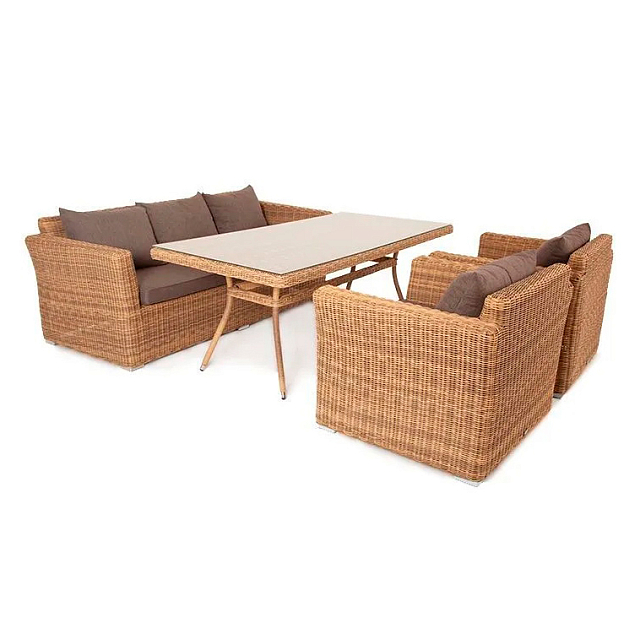 Обеденная группа 4SIS Моккачино, цвет соломенный 