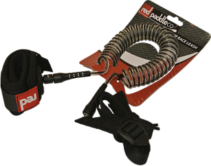 Лиш SUP витой RED PADDLE 8'0" COILED LEASH для серфинга Лиш SUP витой RED PADDLE 8'0" COILED LEASH