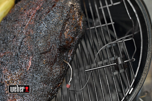 Угольный гриль - коптильня Weber Smokey Mountain Cooker, 57 см, черный для сада