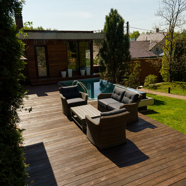 Лаунж зона Lite Venezia (2-местный диван, стол, 2 кресла) Цвет: коричневый 