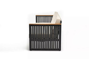 Диван из алюминия Joygarden Horizon трехместный для дачи Диван из алюминия Joygarden Horizon трехместный, садовая мебель