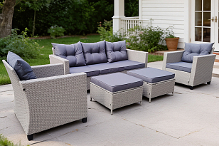 Лаунж-зона 4SIS Бостон, цвет серый, садовая мебель