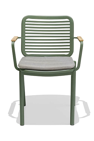 Кресло с подушкой Tagliamento Armona Цвет: зеленый, светло-серый, садовая мебель