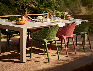 Кресло Siesta Contract Sky Pro Цвет: марсала для дачи Кресло Siesta Contract Sky Pro Цвет: марсала, садовая мебель