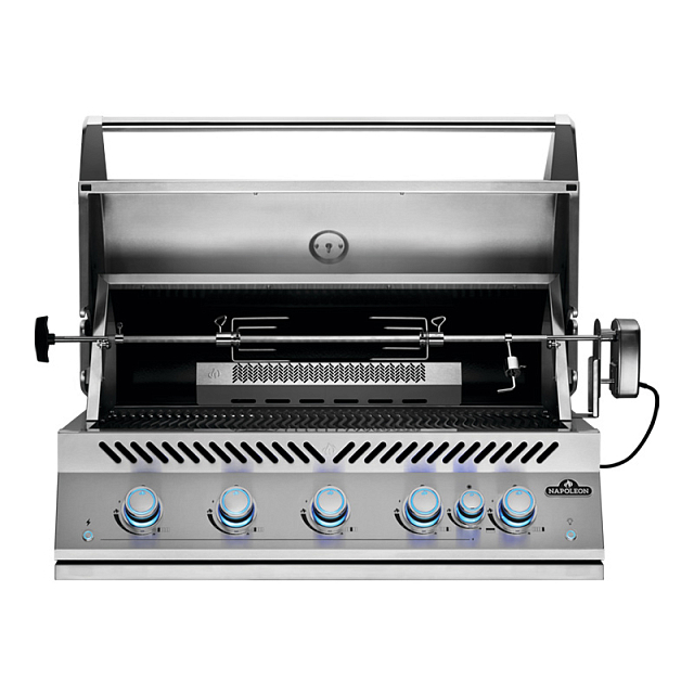 Вертел с 2-мя зажимами и электромотором для грилей Napoleon BIG 38