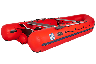 Лодка ПВХ Фрегат 480 FM Light Jet красная для хобби и пикника