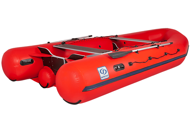 Лодка ПВХ Фрегат 480 FM Light Jet красная