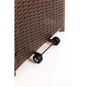 Уличный газовый обогреватель Stalleh Pyramid X4 Rattan Brown для сада и загородного дома Уличный газовый обогреватель Stalleh Pyramid X4 Rattan Brown, уличное оборудование