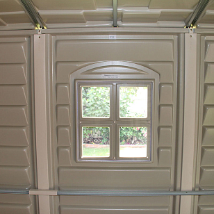 Пластиковый сарай Duramax Woodside для сада и загородного дома Пластиковый сарай Duramax Woodside, уличное оборудование