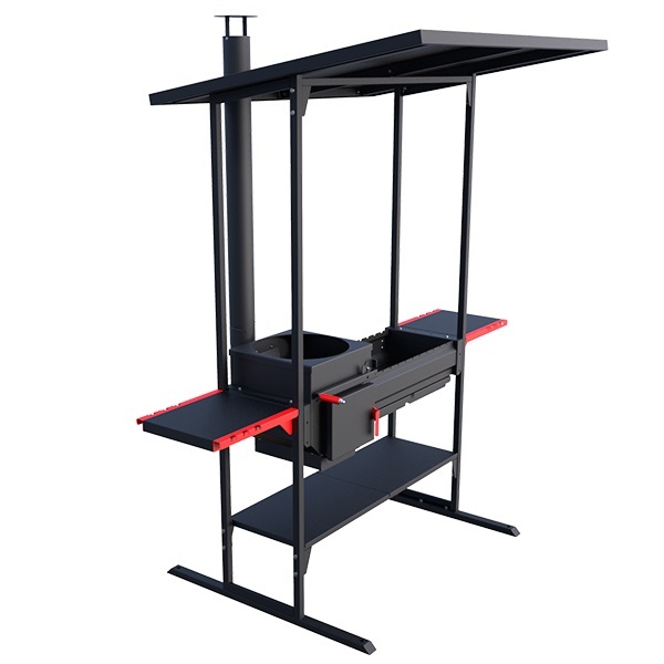 Печь-мангал Grillver Iscander 400 Inkline Air