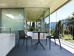 Стол Siesta Contract Sky 60 Цвет: черный, садовая мебель