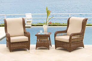 Кресло с подушками Skyline Design EBONY 22001, садовая мебель