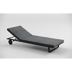 Шезлонг Gardenini Premium Hacienda Карбон / Темно-серый, садовая мебель