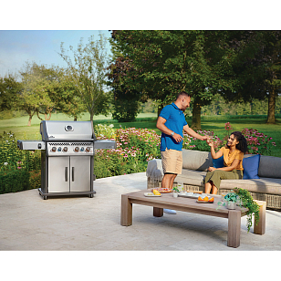 гриль газовый napoleon rogue pro-s 525 стальной (с ик горелкой 3/3)