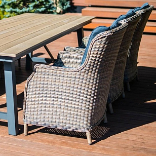 Кресло Lite Bergamo коричневый для дачи Кресло Lite Bergamo коричневый, садовая мебель