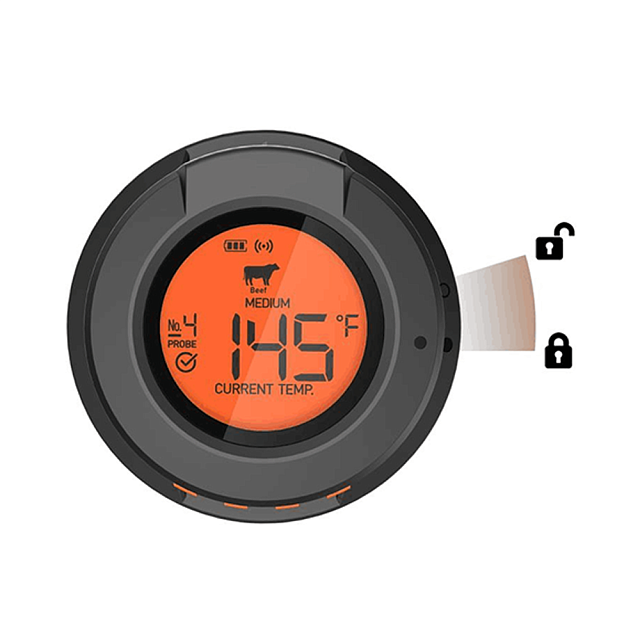 Цифровой четырехканальный термометр Smart Wireless Bluetoth + 2 термощупа Diamond Egg