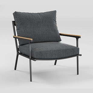 Лаунж зона Gardenini Premium Calma Long Карбон / Антрацит, садовая мебель