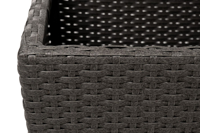 Кашпо 4SIS Капучино, цвет графит 