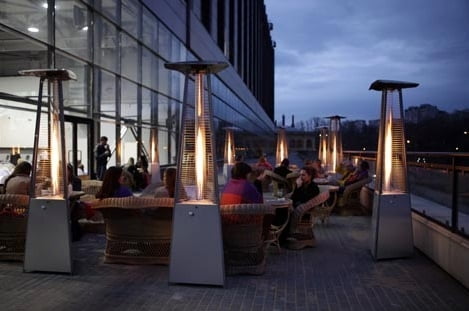 Уличный газовый обогреватель Stalleh Pyramid X4 Ashu 