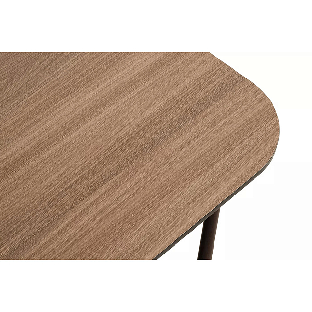 Стол журнальный 4SIS Гранада 90 х 60, каркас коричневый, роуп коричневый, столешница дуб 