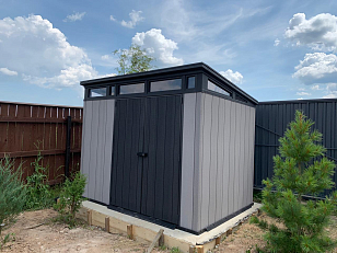 Пластиковый сарай Keter Artisan 9x7 для сада и загородного дома Пластиковый сарай Keter Artisan 9x7, уличное оборудование