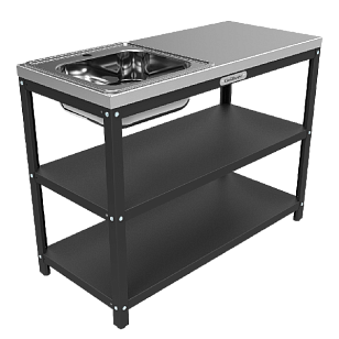 Стол разделочный с мойкой Grillver Стандарт 1120 для сада