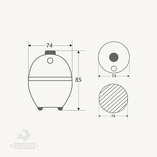 Гриль керамический Big Green Egg XXL САМЫЙ БОЛЬШОЙ (диаметр решетки 74 см)