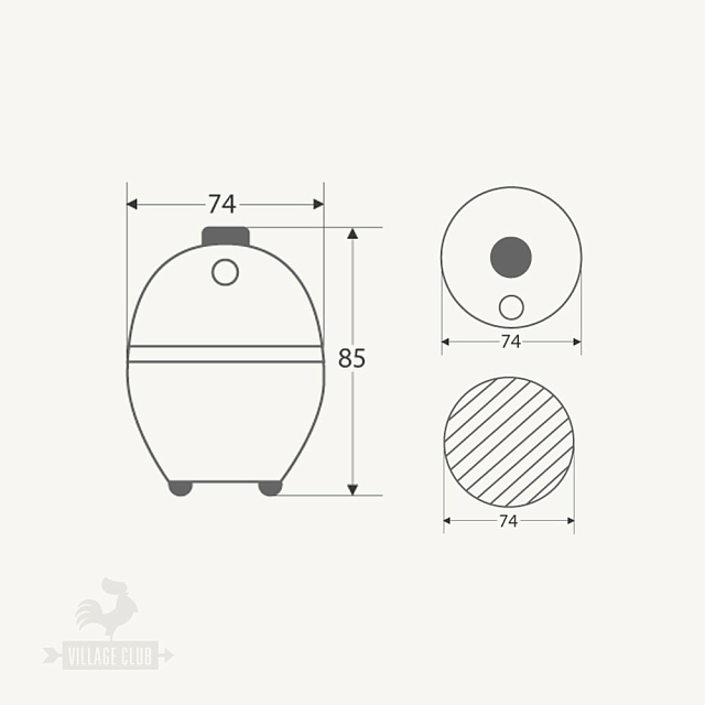 Гриль керамический Big Green Egg XXL САМЫЙ БОЛЬШОЙ (диаметр решетки 74 см)