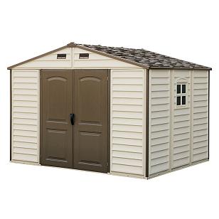 Пластиковый сарай Duramax Woodside для сада и загородного дома Пластиковый сарай Duramax Woodside, уличное оборудование