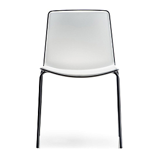 Стул Pedrali Tweet Цвет: черный, белый для дачи Стул Pedrali Tweet Цвет: черный, белый, садовая мебель