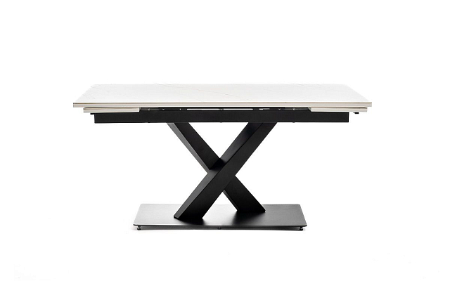 Интерьерный раздвижной стол 4SIS Юпитер Цвет: белый глянцевый 
